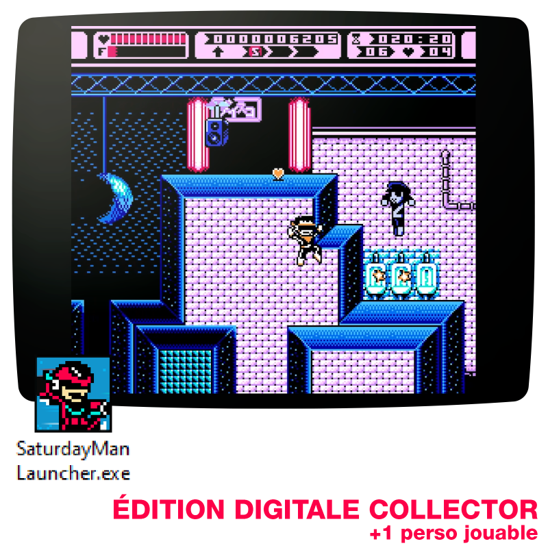 SaturdayMan • Jeu vidéo NES • Édition digitale collector SaturdayMan • Jeu vidéo NES • Édition digitale collector